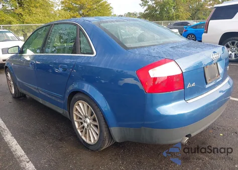 2002 Audi A4 3.0 Quattro from USA, damaged, VIN WAULT68E02A240733